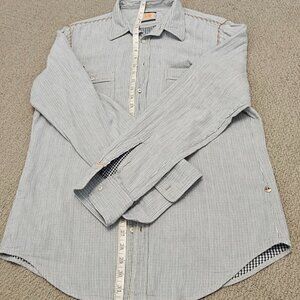 Hugo Boss Orange Men's Striped Casual Shirt.